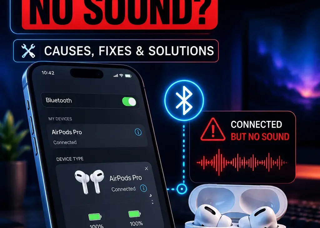AirPods connected but no sound troubleshooting guide
