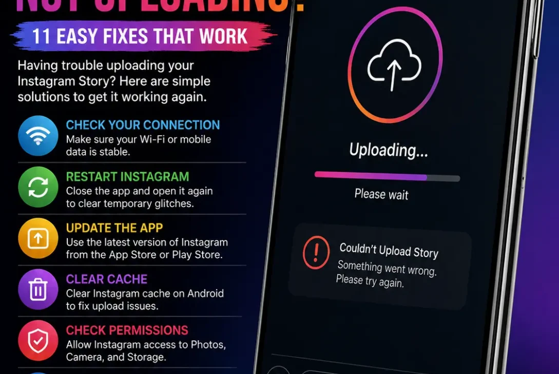 Instagram Story Not Uploading