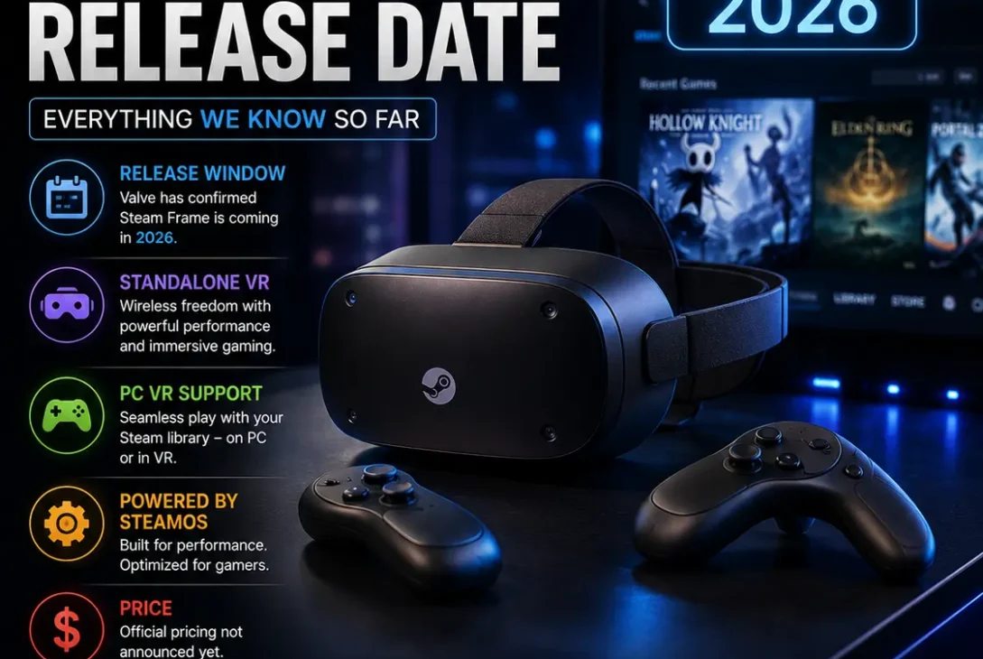 Steam Frame release date and Valve VR headset 2026