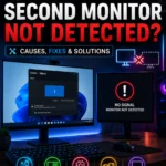 Windows 11 second monitor not detected troubleshooting guide
