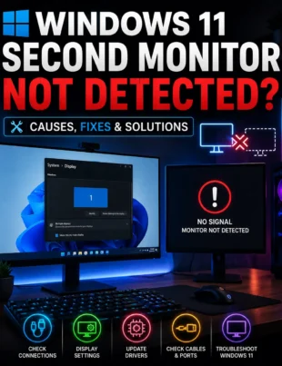 Windows 11 second monitor not detected troubleshooting guide