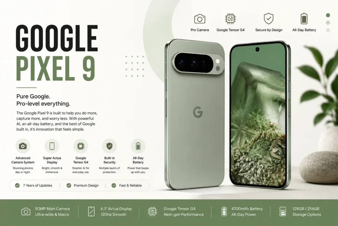 google pixel 9 specs