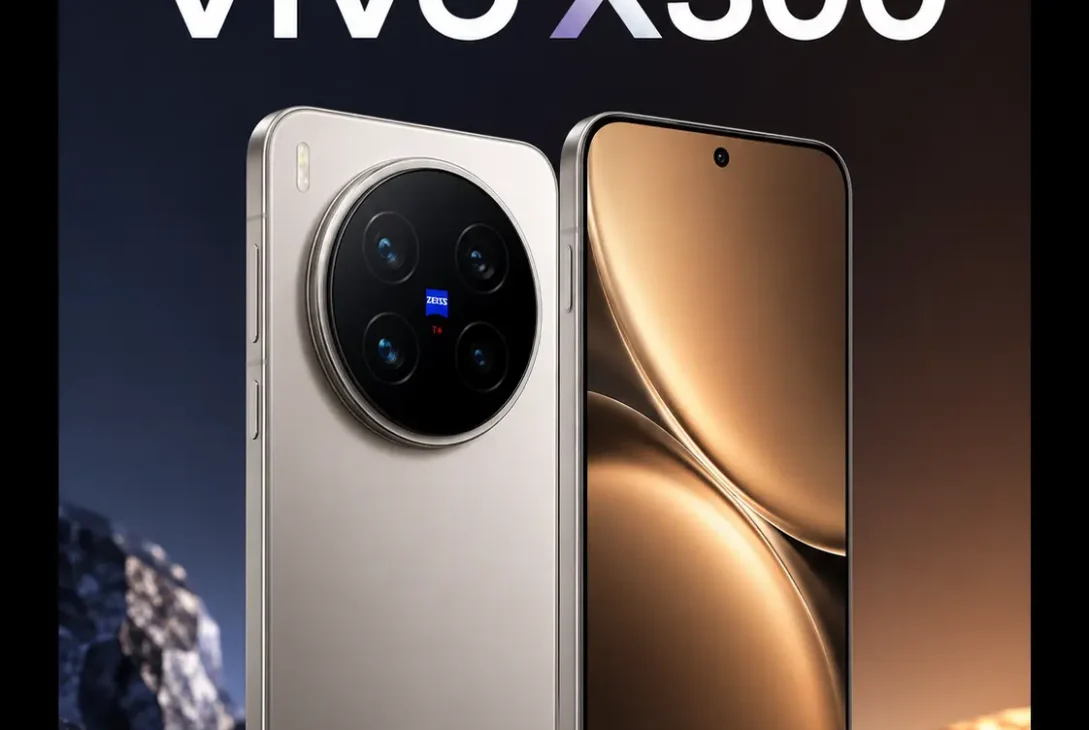 vivo X300 smartphone with ZEISS camera and AMOLED display