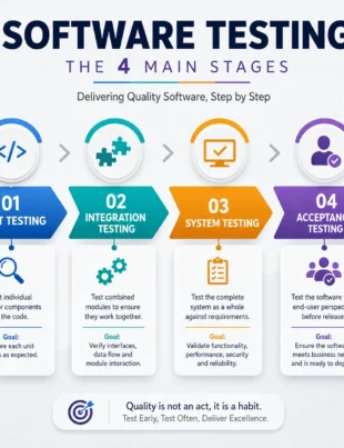 what are the stages of software testing