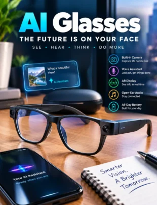 AI glasses with smart features and artificial intelligence in 2026