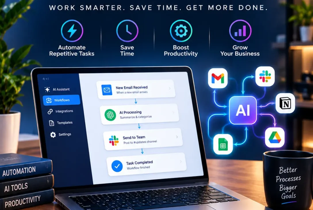AI workflow automation connecting business applications
