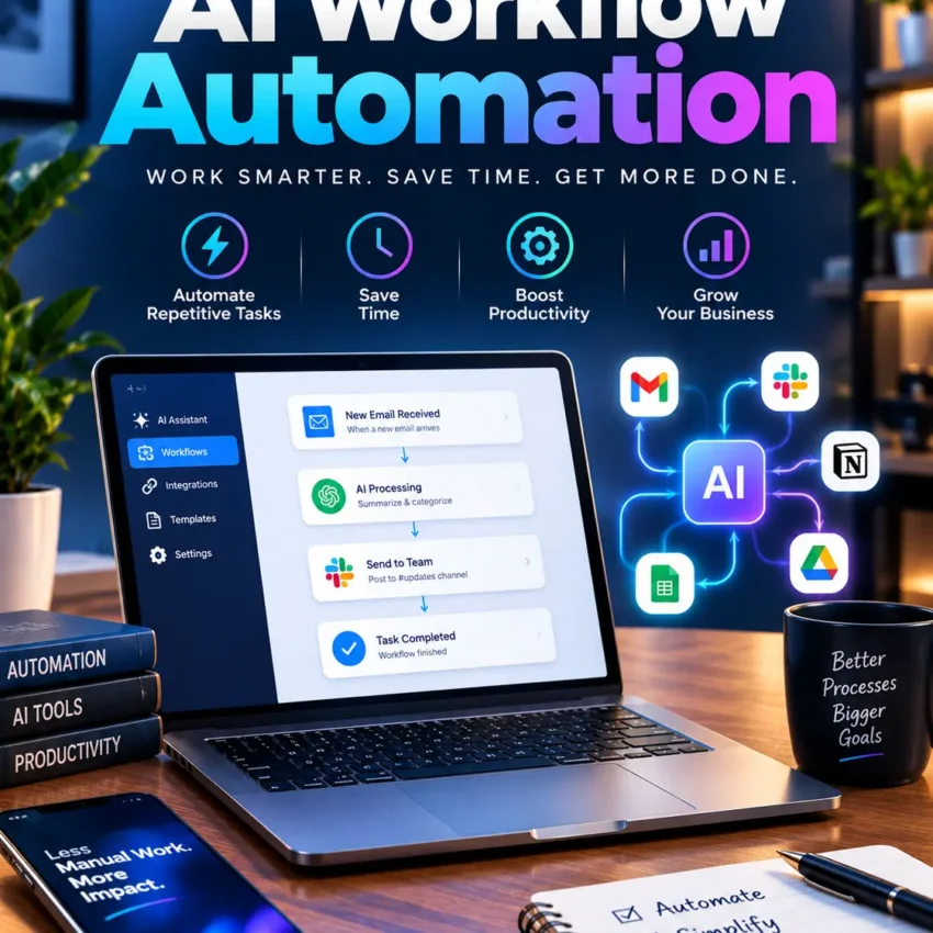 AI workflow automation connecting business applications