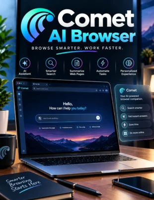 Comet AI Browser with AI assistant and web search