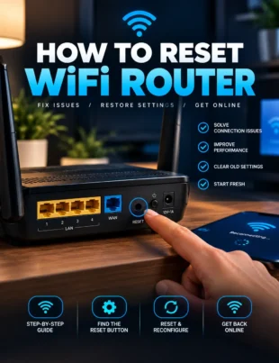 How to reset WiFi router and restore an internet connection