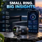 LivUp Smart Ring showing health tracking and fitness features