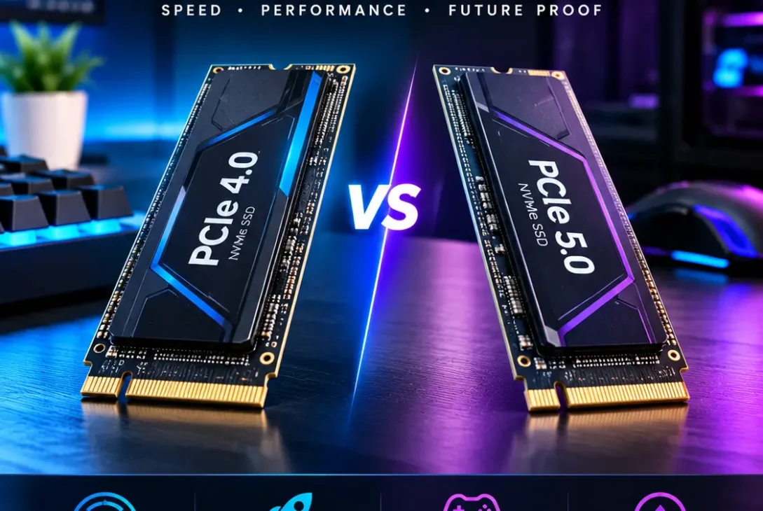 PCIe 4 vs 5 speed and performance comparison