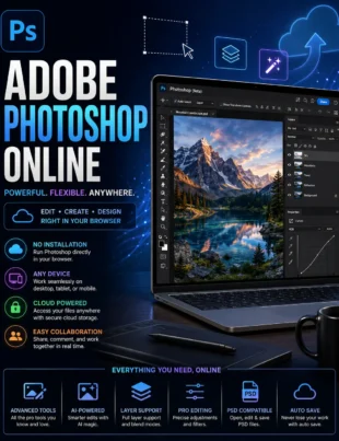 Adobe Photoshop Online photo editing tools in a web browser