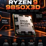 Ryzen 9850X3D Zen 5 gaming processor with 3D V-Cache