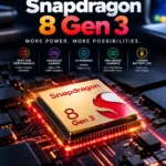 Snapdragon 8 Gen 3 processor showing CPU GPU AI and gaming performance