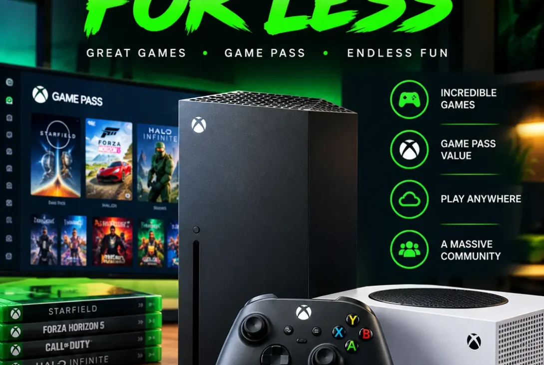 Xbox Series X and Series S consoles with Game Pass in 2026
