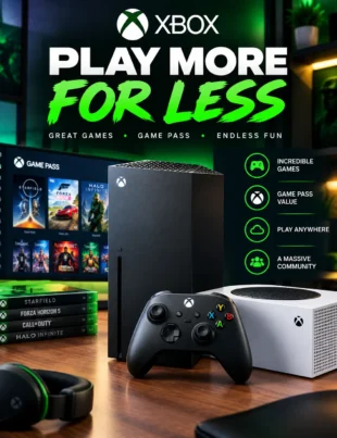 Xbox Series X and Series S consoles with Game Pass in 2026