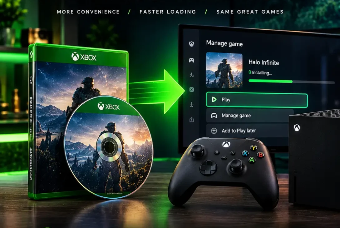 Xbox disc to digital feature for converting physical Xbox games