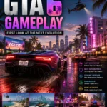 GTA 6 gameplay showing Vice City, Jason and Lucia in Grand Theft Auto VI