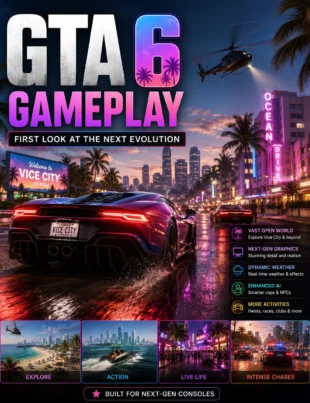GTA 6 gameplay showing Vice City, Jason and Lucia in Grand Theft Auto VI