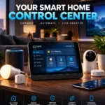 Homey Portal smart home controller with touchscreen and rotary ring