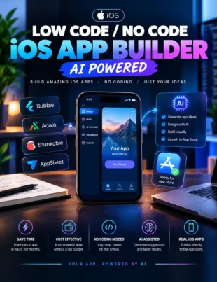 low code no code ios app builder ai for iPhone apps