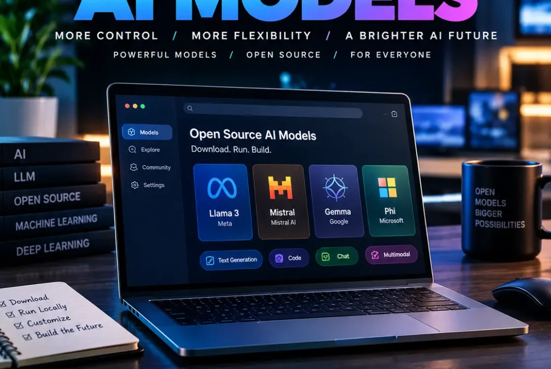 Open weight AI models including Llama, DeepSeek, Gemma and Mistral