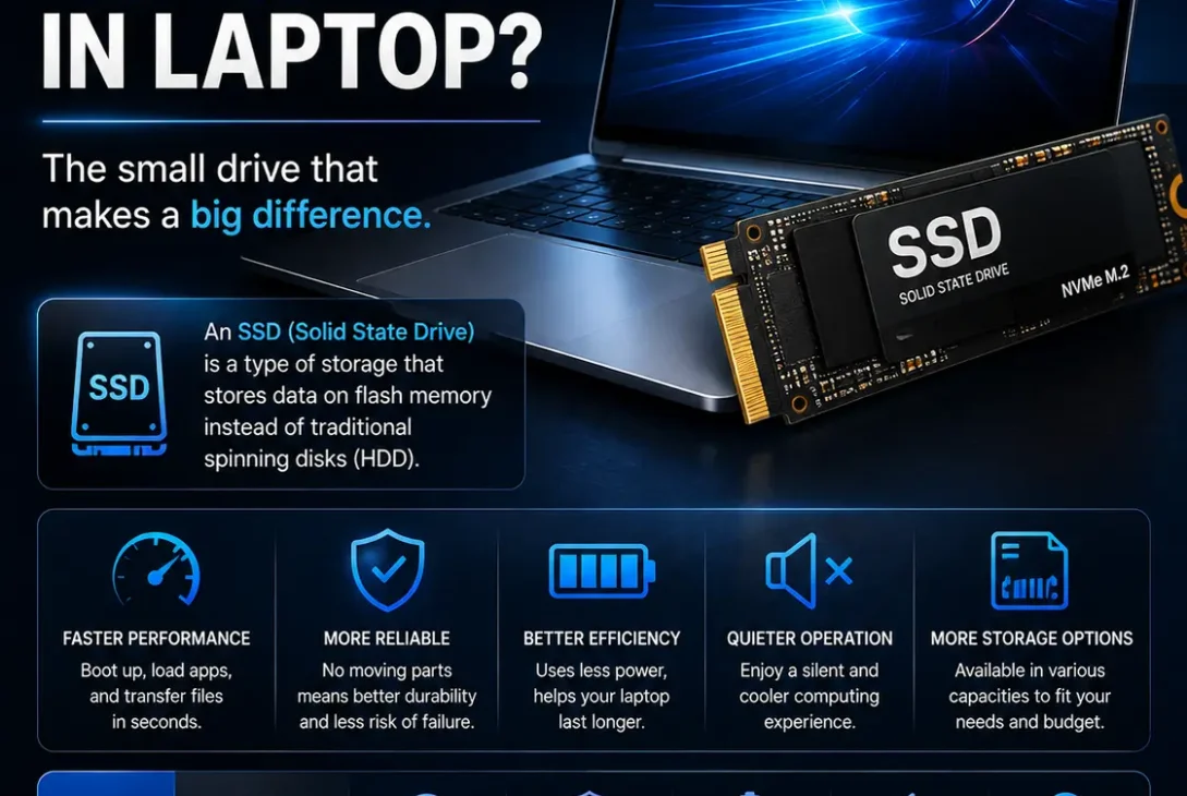 What is SSD in laptop and how SSD storage works