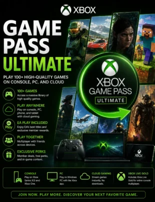 Xbox Game Pass Ultimate subscription and gaming library in 2026
