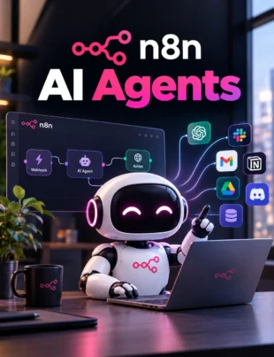 n8n AI agents connecting AI models, business applications, and automated workflows
