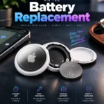 airtag battery replacement with CR2032 coin cell and AirTag tracker