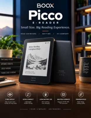 BOOX Picco e-reader with compact 3.97-inch e-paper display
