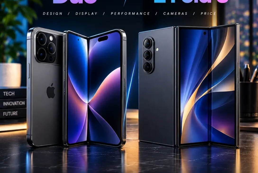 iPhone Duo vs Galaxy Z Fold 8 foldable phone comparison