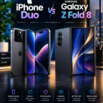 iPhone Duo vs Galaxy Z Fold 8 foldable phone comparison