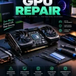 GPU repair troubleshooting a graphics card on a desktop PC