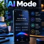 Google AI Mode showing an AI-powered conversational search experience