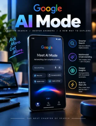 Google AI Mode showing an AI-powered conversational search experience