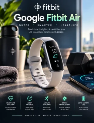 Google Fitbit Air screenless fitness tracker with Google Health features