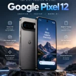 Google Pixel 12 smartphone with Google's signature camera bar