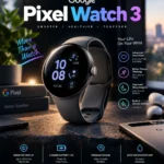pixel watch 3 smartwatch with bright AMOLED display and fitness tracking features