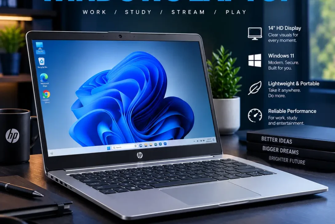 HP 14 HD Windows Laptop 2026
