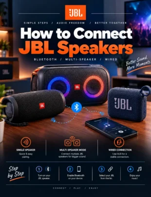 how to connect JBL speakers to a phone using Bluetooth