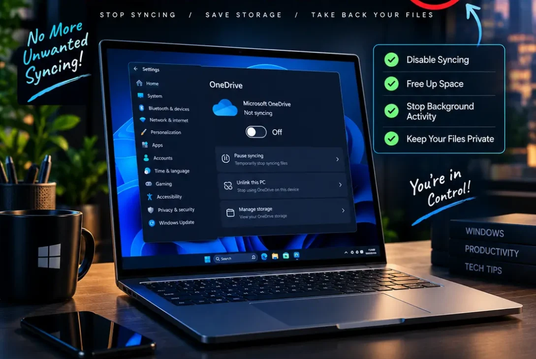 How to turn off OneDrive and stop OneDrive syncing on Windows