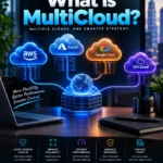 Multicloud architecture connecting AWS, Microsoft Azure, and Google Cloud