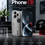 Nothing Phone 3 smartphone with Glyph Matrix and AMOLED display