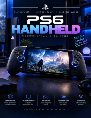 ps6 handheld portable PlayStation gaming console concept