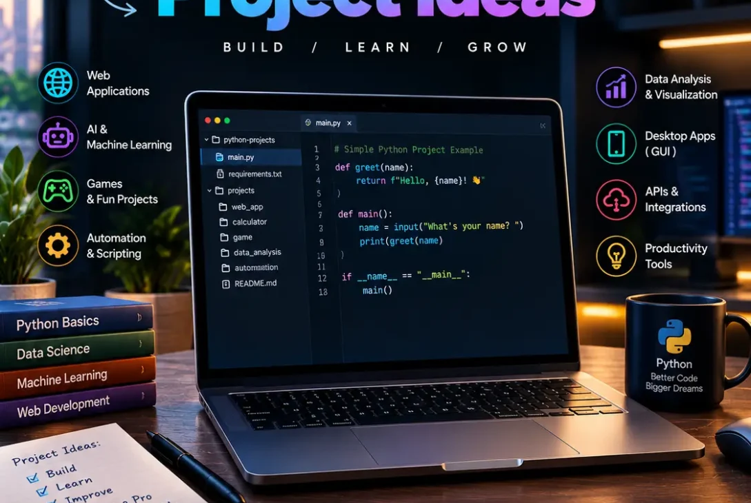 Python project ideas for beginners and advanced developers