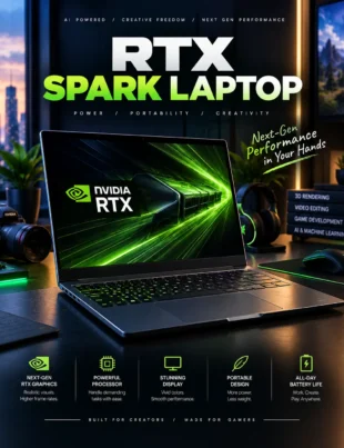 RTX Spark laptop with NVIDIA Blackwell graphics and local AI capabilities