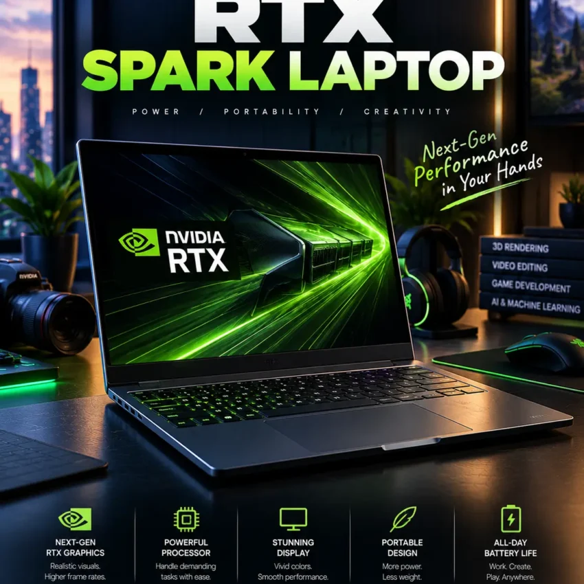 RTX Spark laptop with NVIDIA Blackwell graphics and local AI capabilities
