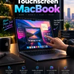 Touchscreen MacBook with OLED display and touch controls