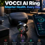 Vocci AI Ring wearable recorder for AI meeting notes and conversation transcription
